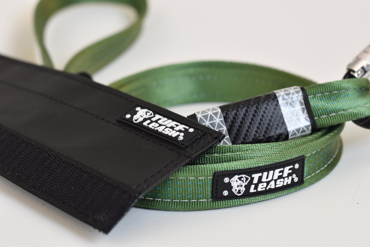 Protective dog leash wrap for all dog leashes including the original chew proof Tuff Leash