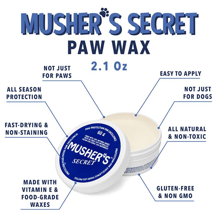 Musher's Secret Dog Paw Wax (2.1 Oz / 60g)